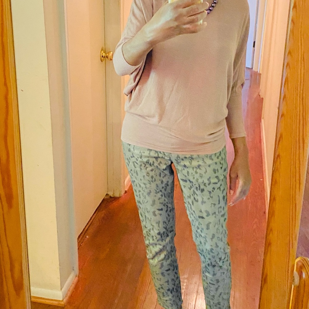 Tribal Pull-On Ankle Jegging, Taupe